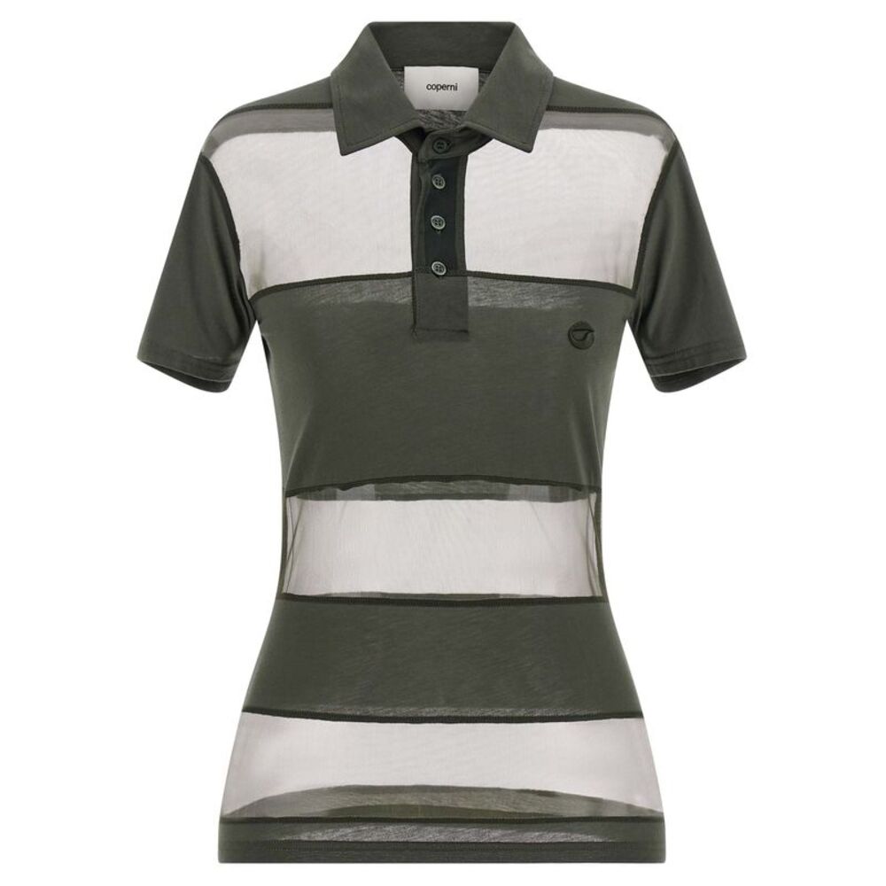 Coperni Bicolor Cotton Polo Women's Shirt